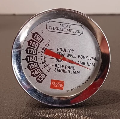 Vtg ~ good cook Precision Meat Thermometer ~ Stainless Steel 130°- 190°F      -R - Image 1 of 2