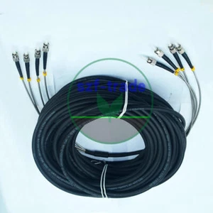 ST-ST 4 Strand 9/125 Single Mode Fiber Patch Cord Field Outdoor Fiber Cable 75M - Afbeelding 1 van 1