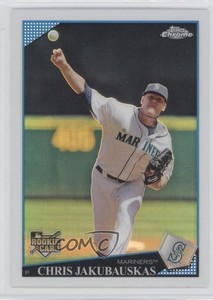 2009 Topps Chrome Refractor Chris Jakubauskas #209 Rookie RC