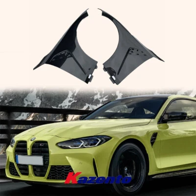 Vented Cooling Front Fender Pair For BMW 2021+ G80 M3 G82 M4 2 Door Carbon - Image 1 of 4