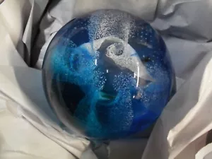 Caithness Scotland 3" Gale Force Glass paperweight numbered 28/750 w/card Helen - Picture 1 of 9