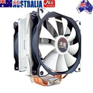 MT6 12cm CPU Cooler Fan 6 Heat Pipes 4 Pin Heatsink (Dual Fan) - Picture 1 of 12