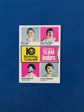 1974-75 TOPPS #224 COLONELS TEAM LDRS  EX ! SET BREAK **SMS CARDS**
