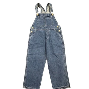 Y2K Kinder Unisex Gr. 6 blau Jeans Overall Utility Vintage inspiriert robust Outdoor - Bild 1 von 9