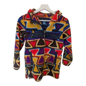 Patagonia Synchilla Cagoule Catalan Coral Kids Fleece Vision Quest Unisex S 7/8 - Picture 1 of 9