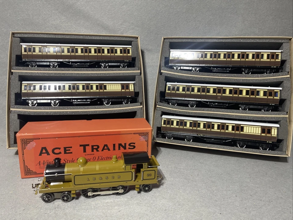 ACE Trains O Gauge LBSCR 4-4-2, Darstaed 5 Pack Of Coaches, MIB! - Image 1 of 4
