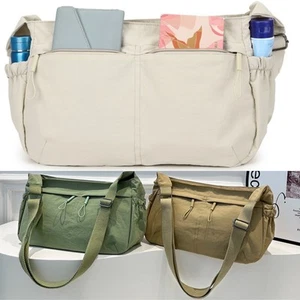 Borsa a tracolla donna nylon grande capacità tracolla casual tote bag viaggio - Foto 1 di 31