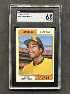 1974 O-Pee-Chee OPC #456 DAVE WINFIELD Rookie RC Padres Yankees HOF SGC 6 EX-NM - Picture 1 of 2
