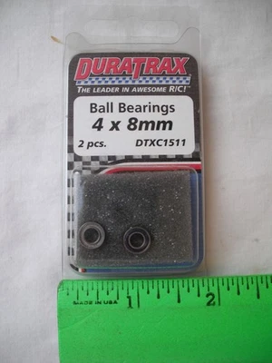 DuraTrax DTXC1511 DTXC 1511, Ball Bearings, 4 x 8mm, 2 Pieces, RC R/C Car Parts - Image 1 of 3
