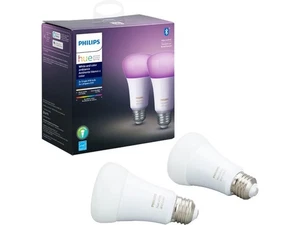 Philips Hue White and Color Ambiance 2-Pack A19 LED Smart Bulb - Picture 1 of 5