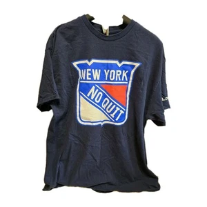 New York No Quit  Rangers Playoff T-shirt 22  Size XL Gildan Heavy Cotton Navy - Picture 1 of 8