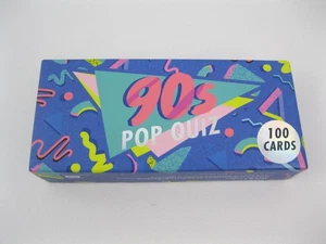 90s Pop Music Quiz Trivia Card Game Music Bell & Curfew Nirvana Spice Girls New - Picture 1 of 9