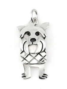 Dije colgante firmado TXC Triada Jewels plata esterlina 925 Scottish Terrier perro - Imagen 1 de 6