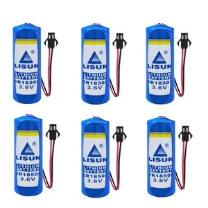 6x Batería de iones de litio no recargable de 3,6 V ER18505 3600 mAh con enchufe negro SM - Imagen 1 de 3