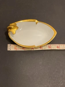 R S Germany Porzellan Griff Relish Schmuck Wechsel Schale 5 1/2" Weißgold - Bild 1 von 8