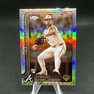Spencer Schwelllenbach RC 2025 Topps cromo refractor sepia #203 Atlanta Braves - Imagen 1 de 2