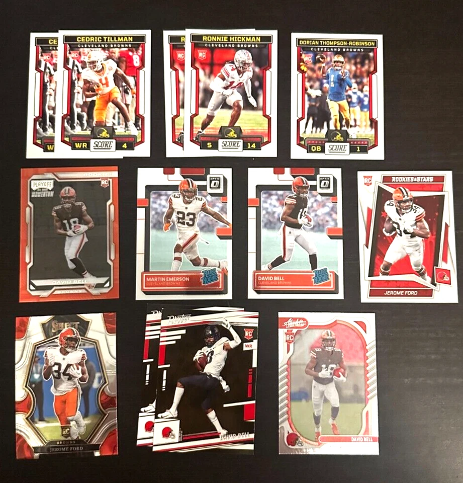 Cleveland Browns 2022-23 ROOKIES ONLY Lot **13 Cards ** SEE DESCRIPTION - Image 1 of 1