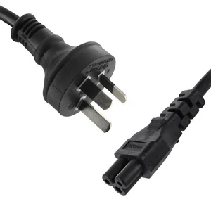 5m Mains Power Lead Cable Cord AU 3 Pin to Cloverleaf Plug 250V for Laptop - Bild 1 von 1