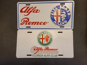 Vintage Alfa Romeo Booster Plate Florida Alfa Club + Bonus - Picture 1 of 1