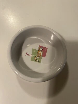 Riviera Van Cervezas Signature "Feed Me" Plato para Gato Comida Tazón de Agua para Firma Foto 1 de 4