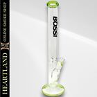 18" Boss Glass Green Quality Straight Tube Beaker Bong Water Pipe