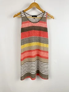 Comfy USA mehrfarbig gestreift ärmelloses Tunika Oberteil Sommer Strand Damen Größe Small - Bild 1 von 5