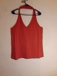 TORRID Halter Top 3X (22-24) Tandoori Plus Size Sleeveless Blouse/ Open Back - Picture 1 of 11