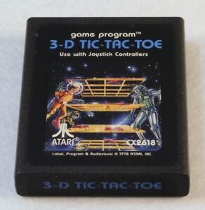 Atari 2600 Game Tested and Working 3D Tic Tac Toe