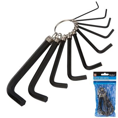 BlueSpot 11pc Metric & Imperial Hex Allen Key Set Kit Allan Alan Alen 1.5-10mm - Image 1 of 3