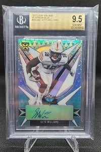 Seth Williams 2021 Leaf Valiant Platinum Blue Auto XRC 16/20 #BASW2 BGS 9.5 / 10 - Picture 1 of 3