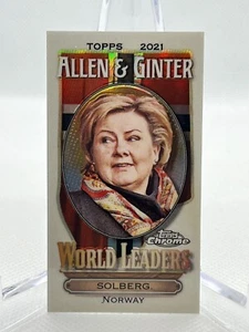 ERNA SOLBERG 2021 Topps Allen & Ginter's Chrome #MWL-19 LÍDERES MUNDIALES Mini - Imagen 1 de 2