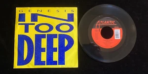 Genesis Vinyl In Too Deep 45 RPM Vinyl Record 1987 with Picture Sleeve NM - Picture 1 of 1