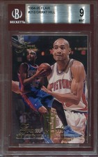 GRANT HILL 1994-95 RC FLAIR #213 BECKETT 9 MINT NBA DETROIT PISTONS