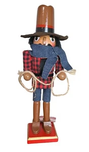 Schiaccianoci Cowboy Alto 12” Legno Merry Brite Nuovo!! - Foto 1 di 6