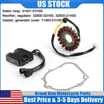 Magneto Coil Stator+Voltage Rectifier+Gasket For Suzuki GSXR 600 750 2006-07 T01 - Изображение 1 из 4