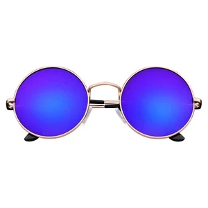 Round Sunglasses John Lennon Style Retro Vintage Classic Circle Round Sunglasses - Picture 1 of 43