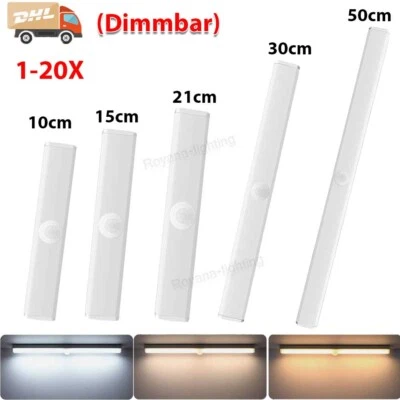 LED Under Cabinet Light with Motion Sensor USB Light Bar Kitchen Cabinet Night Lamp - Image 1 of 4