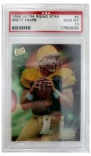 1995 Fleer Ultra Brett Favre RISING STAR card 6 of 10 graded PSA 10 card