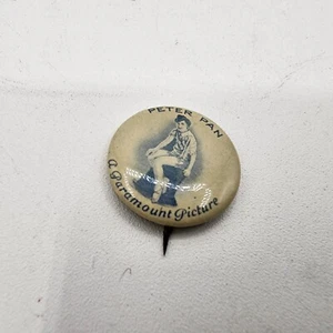 Vintage 1924 Peter Pan A Paramount Picture Pinback Button WHITEHEAD & HOAG - Bild 1 von 2