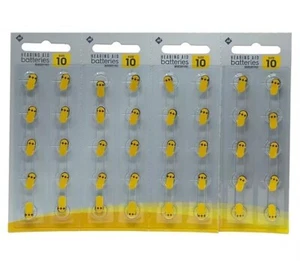 4 Package Lot 40 Hearing Aid Batteries Size 10 Mercury Free exp: 05/2027 - Picture 1 of 1