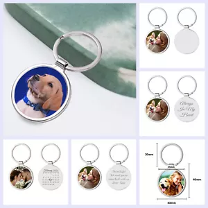 Personalized Full Color Photo Printing Round Picture Custom Text Laser Engraved - Picture 1 of 15