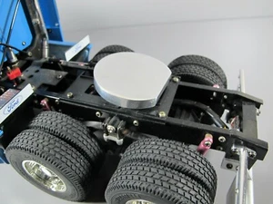 Aluminum 5th wheel Coupler Cover Tamiya RC 1/14 King Grand Knight Hauler Scania - Picture 1 of 5