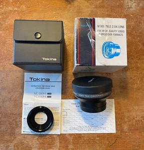 VINTAGE Tokina Video Tele Converter 2.0x VC-200Hi Camera Lens W/Box & Case - Picture 1 of 3