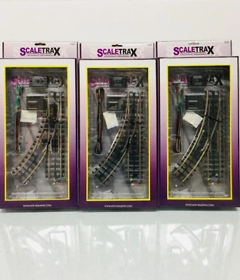 MTH 45-1004 ScaleTrax O-31 Switch (RH) 3-Rail   Set of 3  NEW - Image 1 of 3