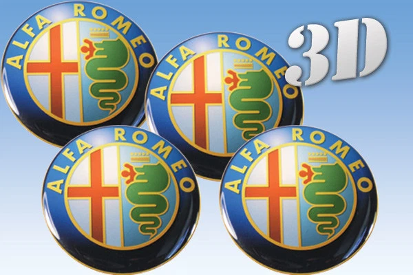 ALFA ROMEO SPIDER GTV 164 156 LLANTAS MILANO EMBLEMA CENTRAL CALCOMANÍAS PEGATINAS Foto 1 de 1