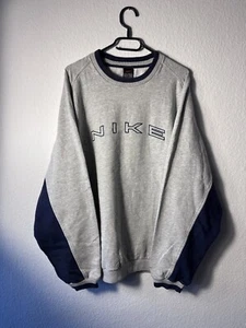 Y2K Nike Vintage 90’s Retro Embroidered Big Logo Spellout Sweatshirt - Bild 1 von 8