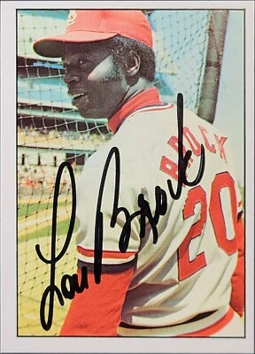 Lou Brock Autograph JSA Certified - Image 1 of 3