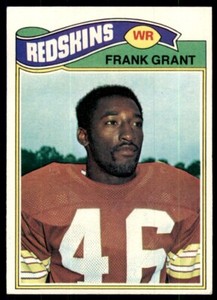 1977 Topps Frank Grant Football Card Washington Redskins #289