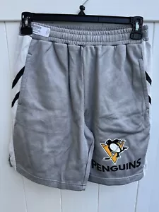 Pittsburgh Penguins Cotton Athletic Shorts Men’s Drawstring Medium Gray - Picture 1 of 3