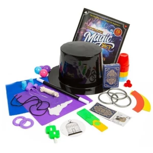 Ultime Magique Haut de Forme Set 70 + Tours pour Enfants Jeune Magicien - Picture 1 of 3